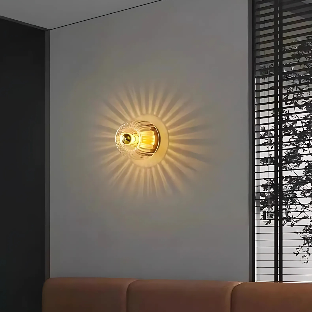 Modern Glass Wall Sconce - Minimalist LED Lighting - Round Accent Light - Image 3