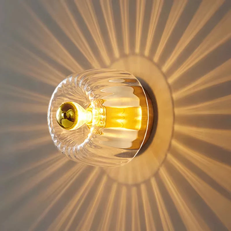 Modern Glass Wall Sconce - Minimalist LED Lighting - Round Accent Light - Image 5