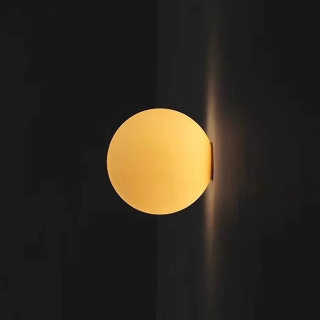Modern Globe Wall Sconce - Frosted Glass - Elegant Lighting - Image 2