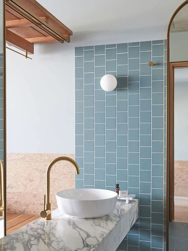 Modern Globe Wall Sconce - Frosted Glass - Elegant Lighting - Image 5