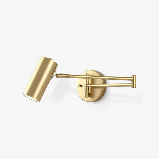 Modern Iron Adjustable Swing Arm Wall Lamp - Integrated LED Light - Image 1