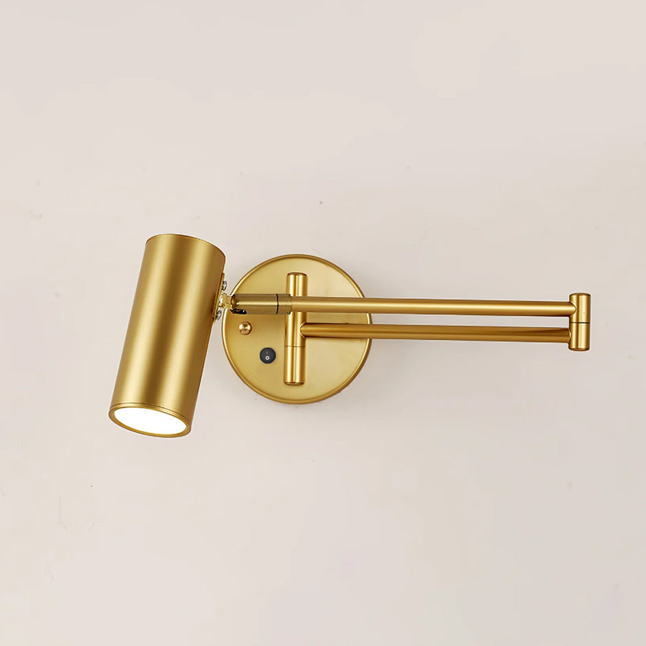 Modern Iron Adjustable Swing Arm Wall Lamp - Integrated LED Light - Image 6