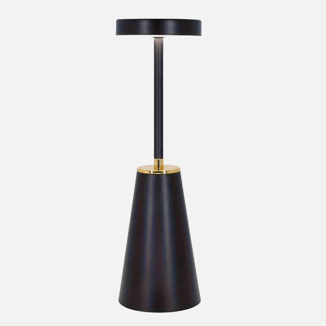 Modern Iron Cone LED Table Lamp - Rechargeable - Stylish Lighting - Image 6