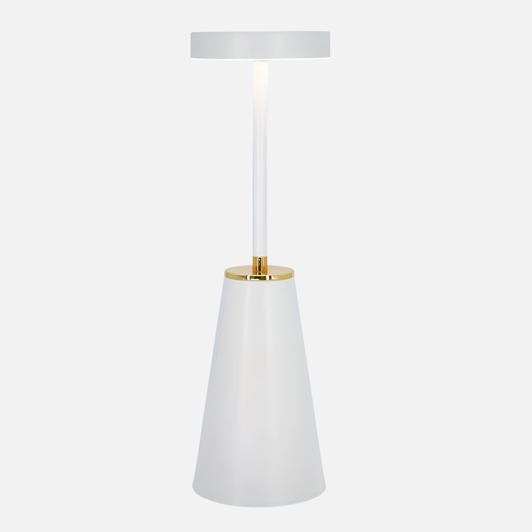 Modern Iron Cone LED Table Lamp - Rechargeable - Stylish Lighting - Image 7
