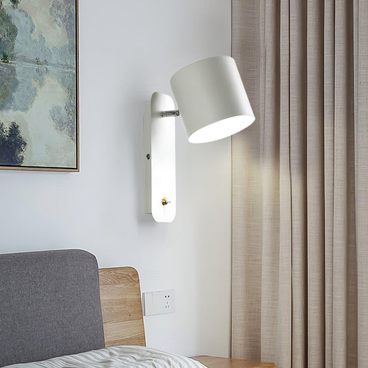 Modern Iron Wall Sconce - Rotatable Cylinder LED Wall Lamp - Minimalist Lighting - Image 1