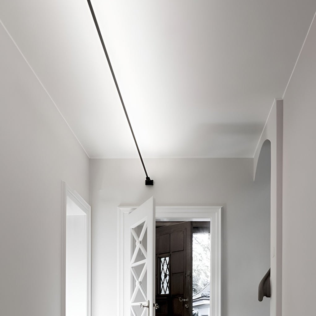 Modern LED Ceiling Light - Rotatable Track Lighting - Aluminium & Acrylic Fixture - Image 2