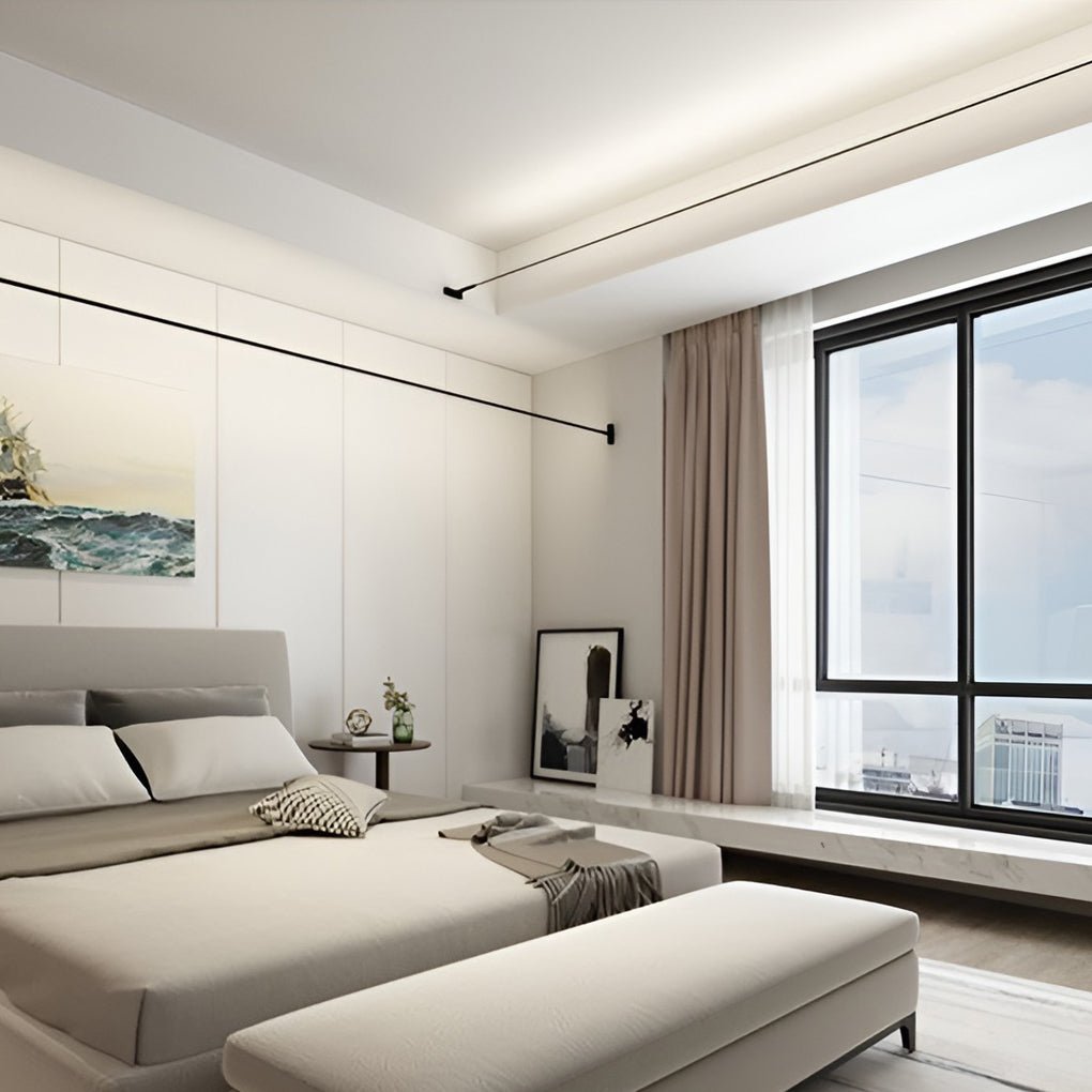 Modern LED Ceiling Light - Rotatable Track Lighting - Aluminium & Acrylic Fixture - Image 4