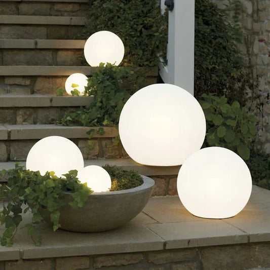 Modern LED Globe Garden Light - Rechargeable PE Outdoor Lamp - 16 Colors - Image 1