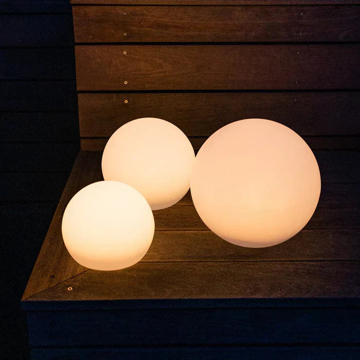 Modern LED Globe Garden Light - Rechargeable PE Outdoor Lamp - 16 Colors - Image 3