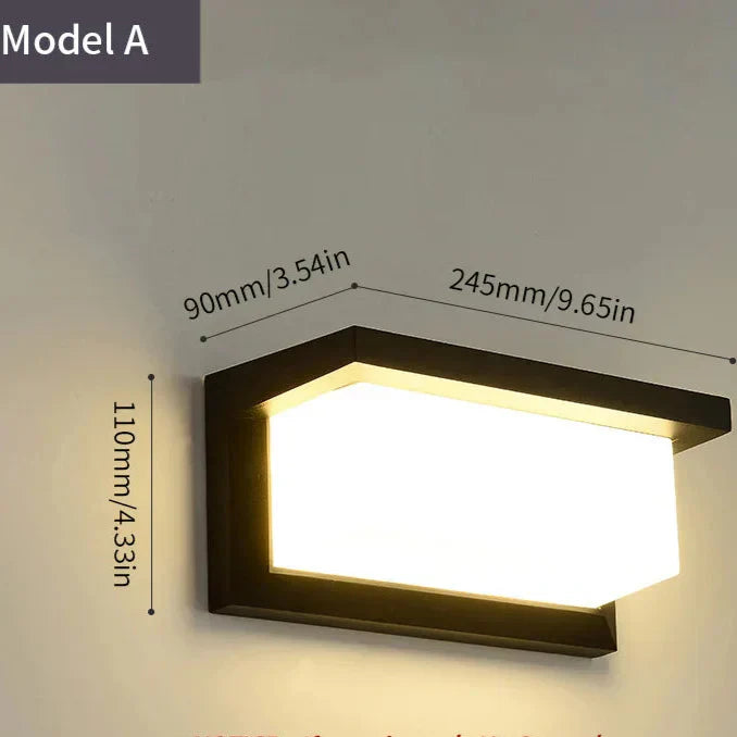 Modern LED Outdoor Wall Light with Motion Sensor
