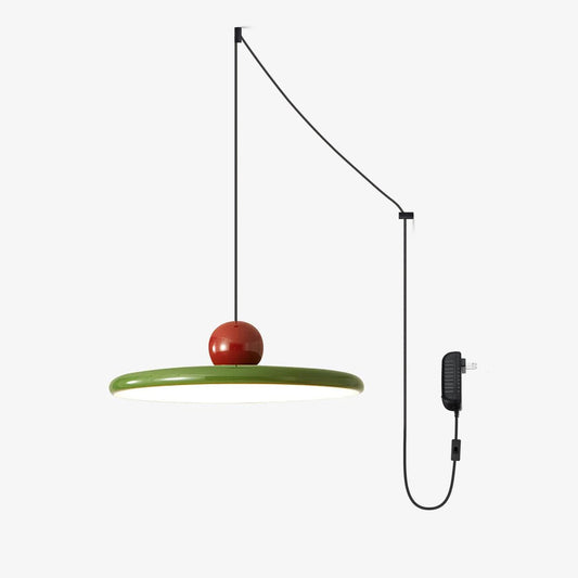 Modern LED Pendant Light - Acrylic Disc - Plug-in Lighting - Stylish Design - Image 1