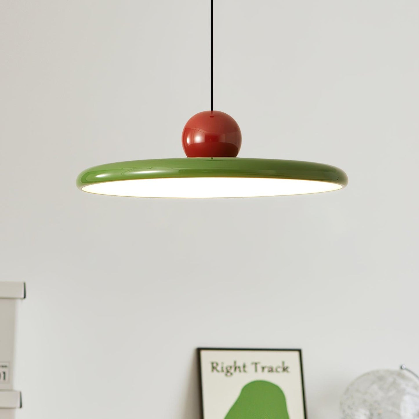 Modern LED Pendant Light - Acrylic Disc - Plug-in Lighting - Stylish Design - Image 2