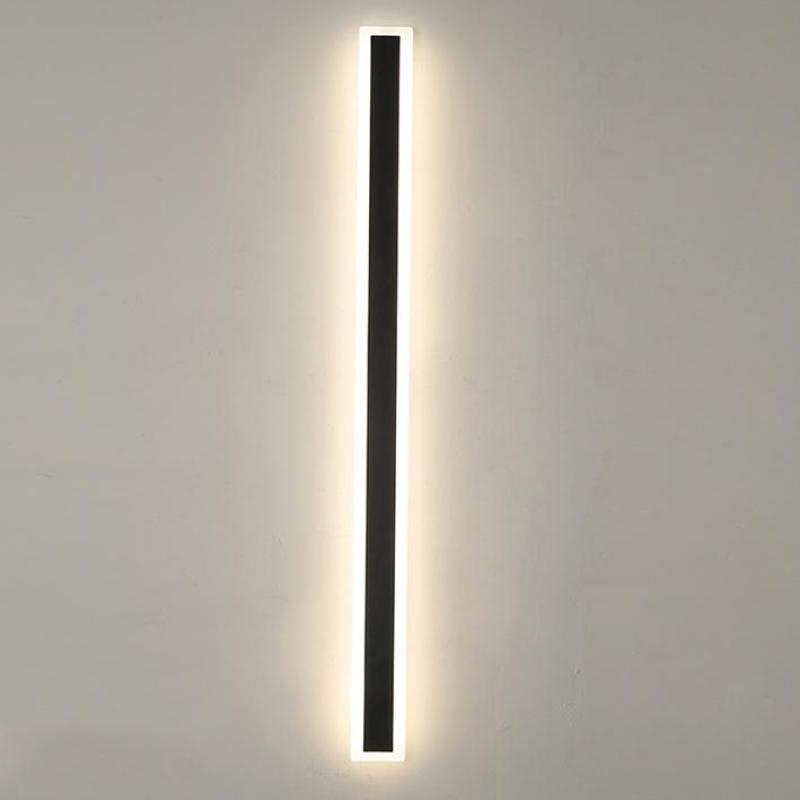 Modern LED Wall Light - Waterproof Aluminum Fixture - Minimalist Linear Design - Image 1