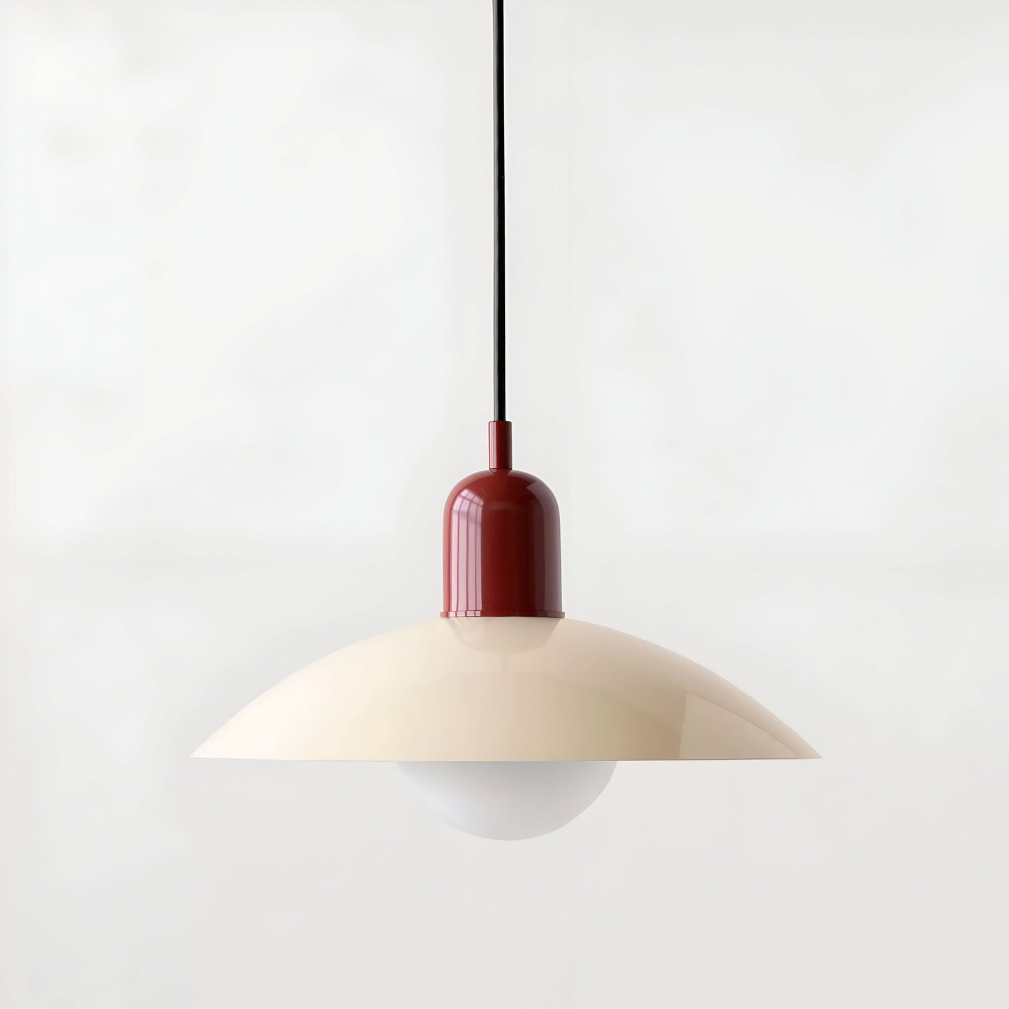 Modern Macaron Bauhaus Pendant Light – Iron Shade