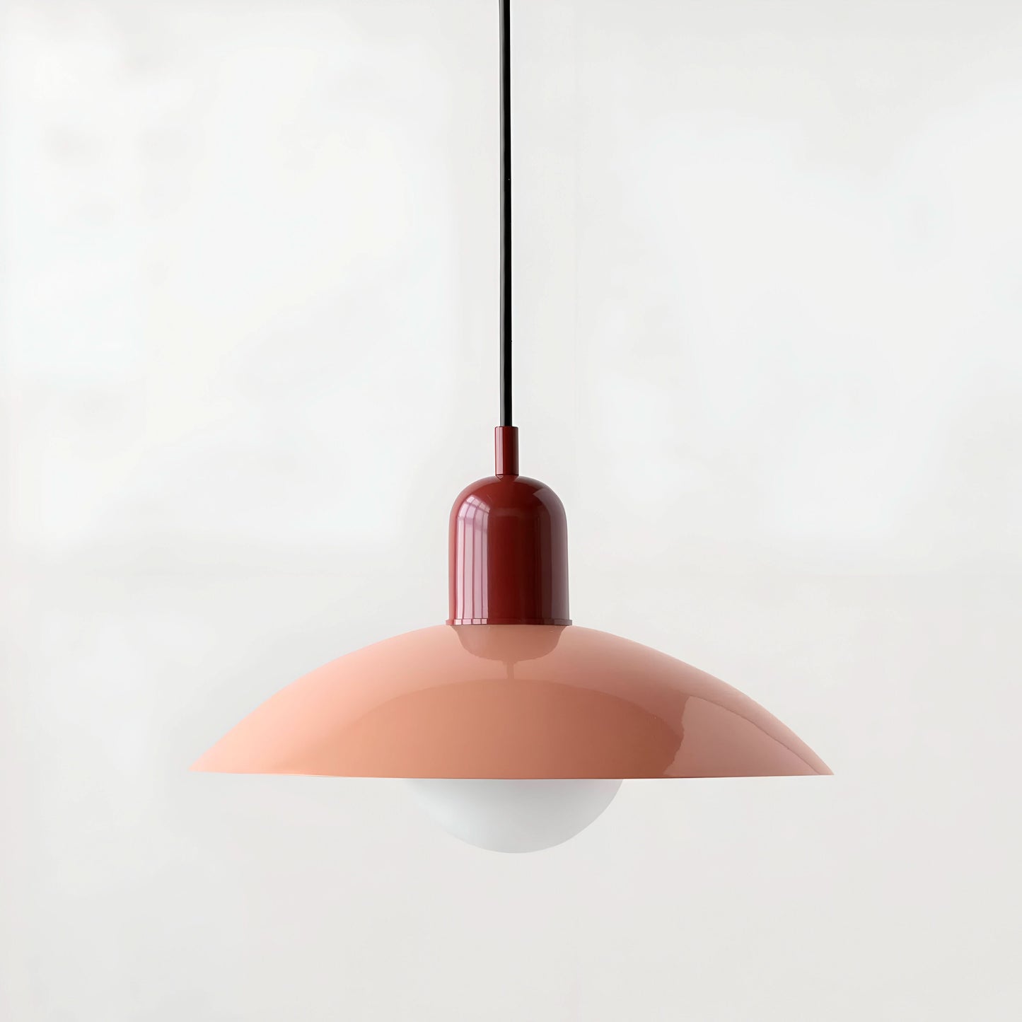 Modern Macaron Bauhaus Pendant Light – Iron Shade