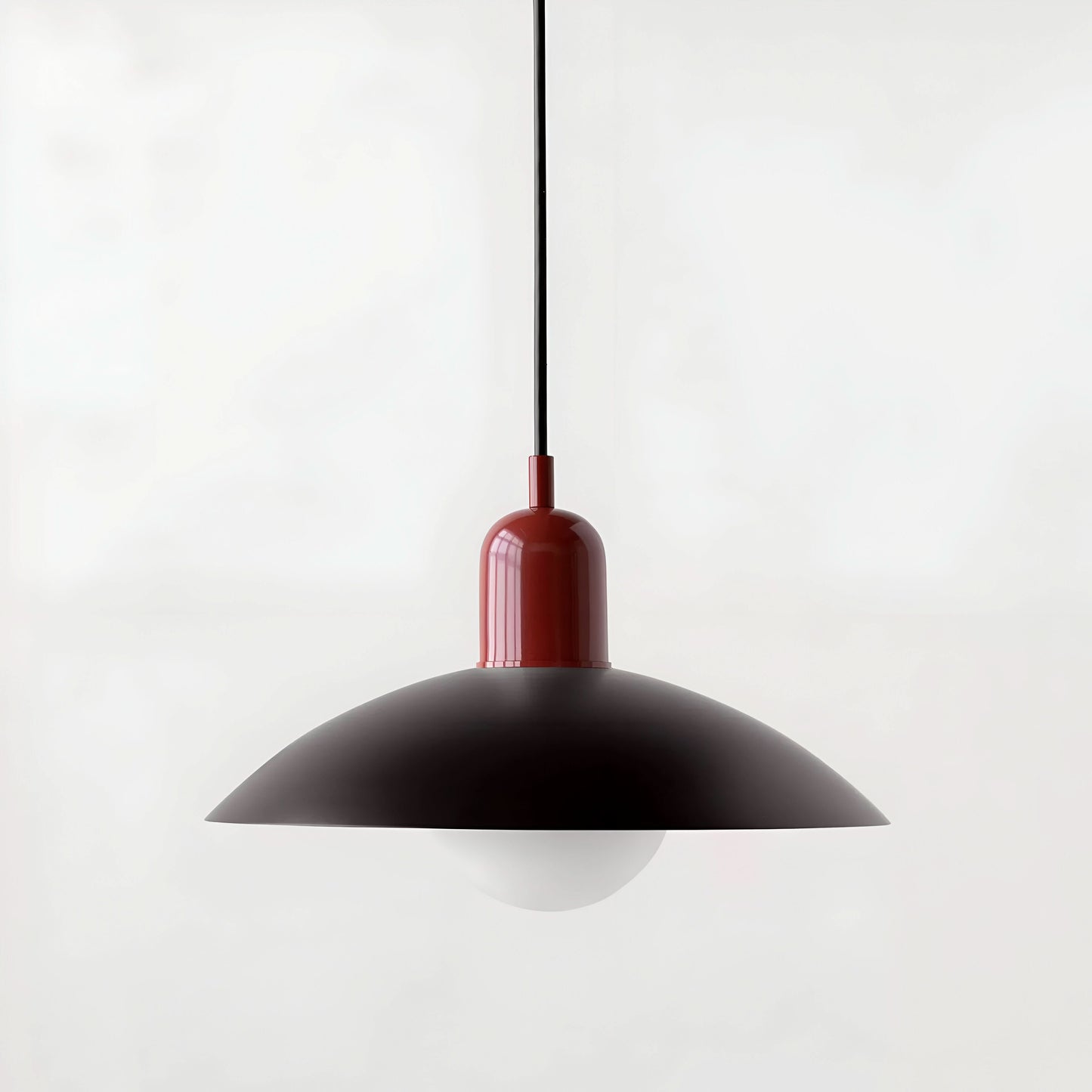 Modern Macaron Bauhaus Pendant Light – Iron Shade
