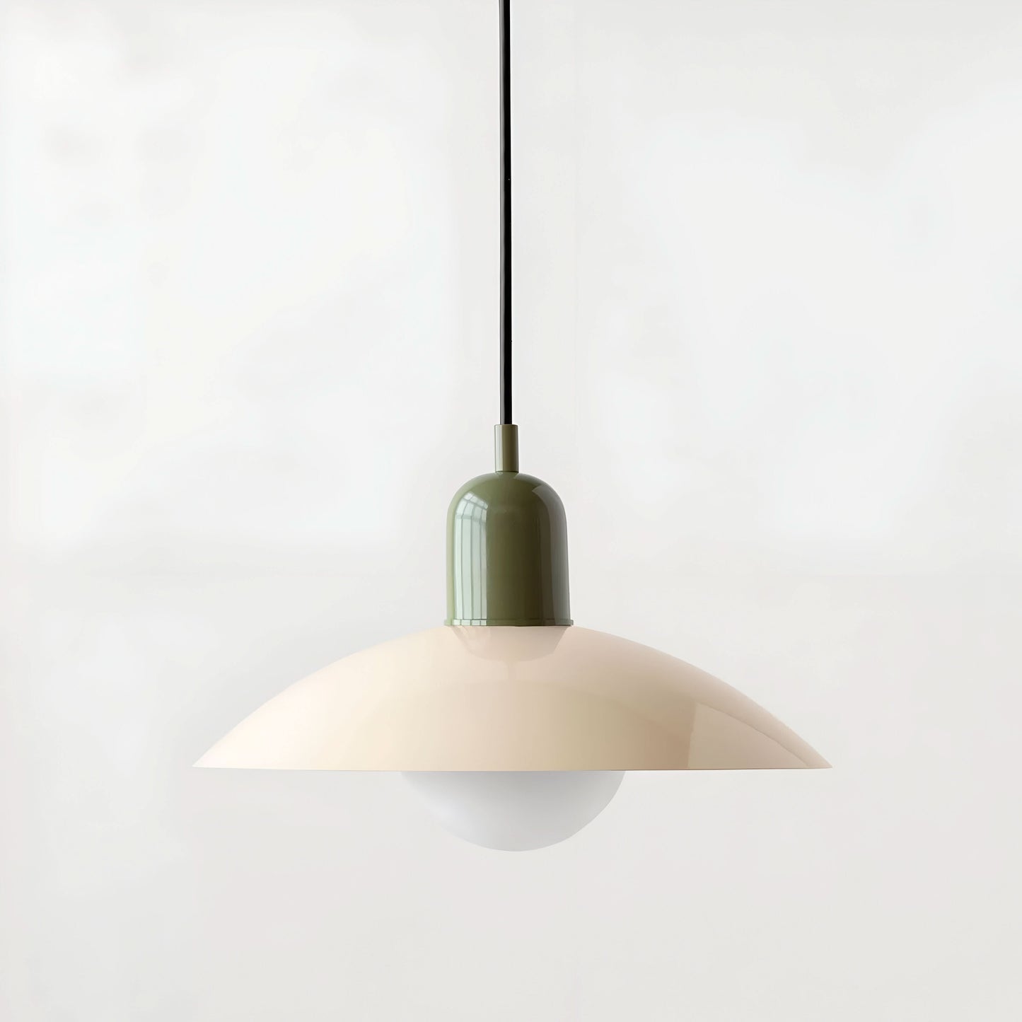 Modern Macaron Bauhaus Pendant Light – Iron Shade