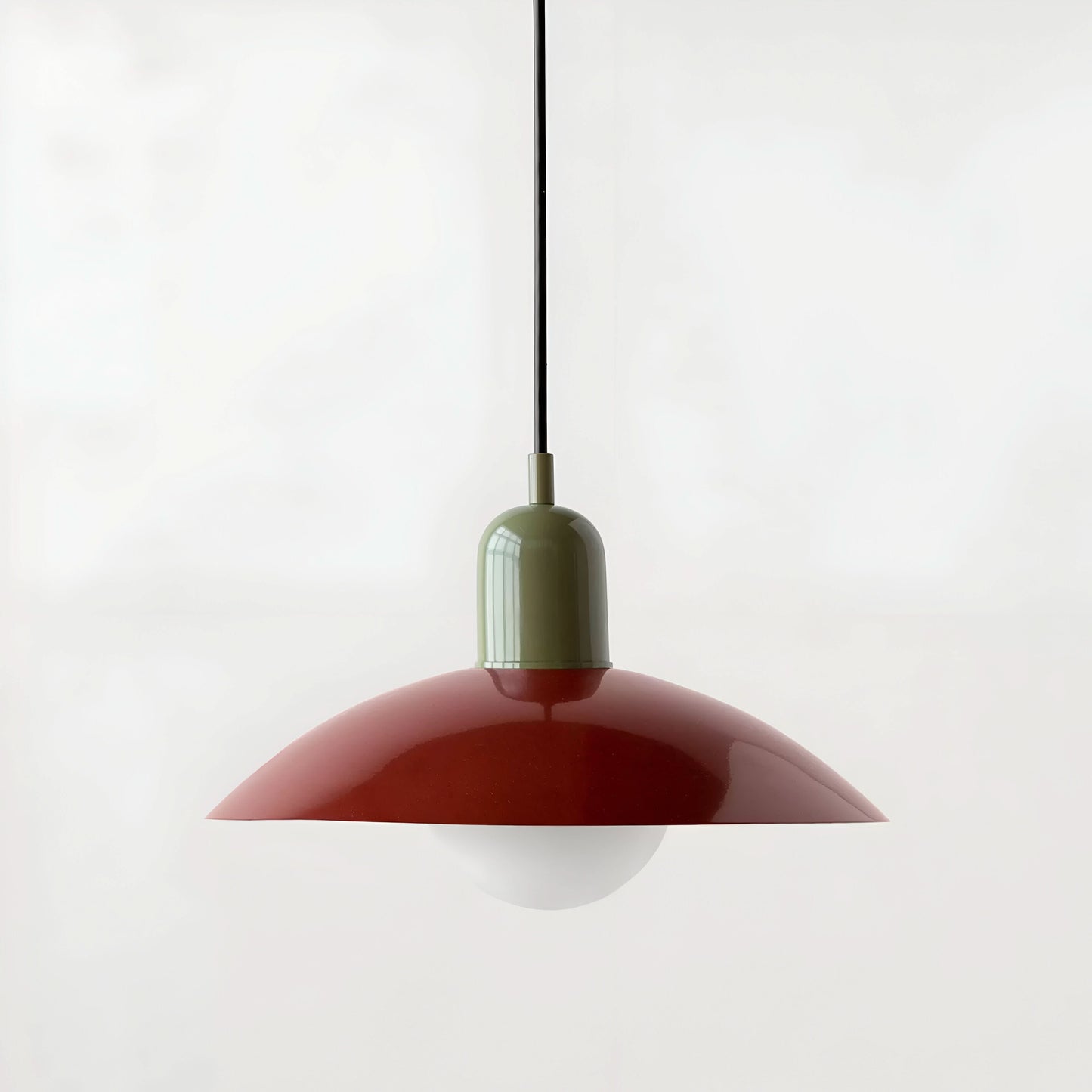 Modern Macaron Bauhaus Pendant Light – Iron Shade