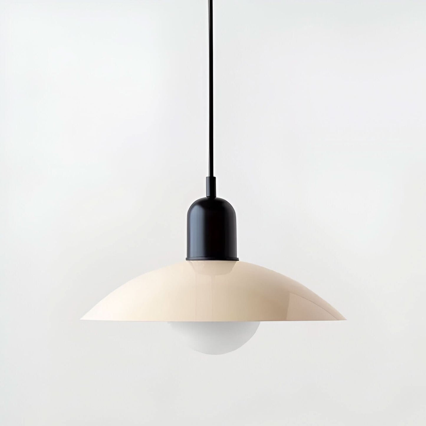 Modern Macaron Bauhaus Pendant Light – Iron Shade