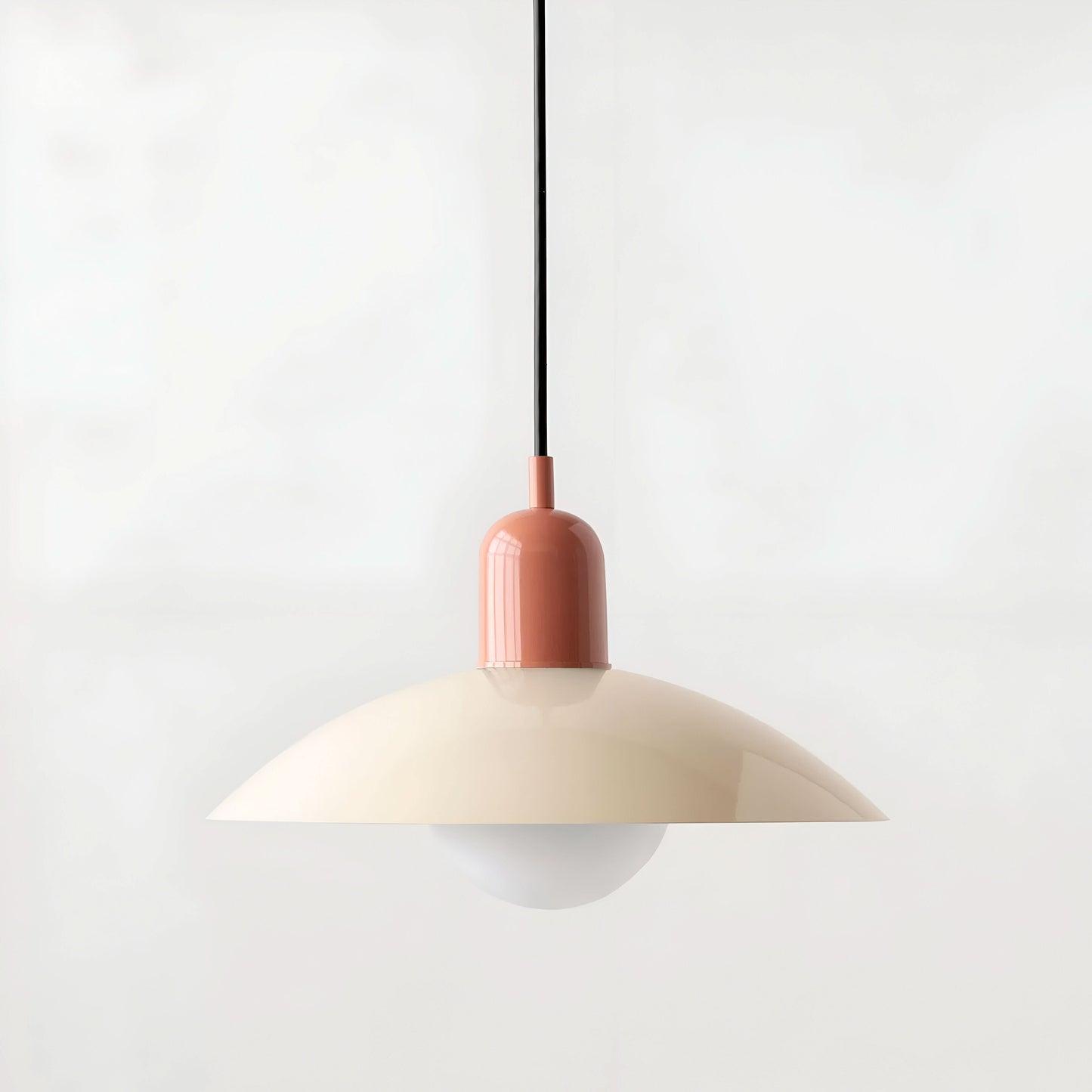 Modern Macaron Bauhaus Pendant Light – Iron Shade