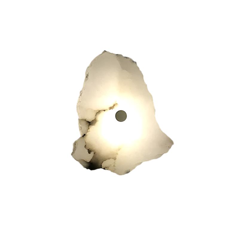 Modern Marble Wall Sconce - Irregular Stone Texture - LED Wall Lamp - Image 3