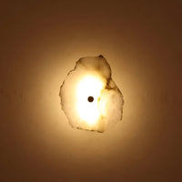 Modern Marble Wall Sconce - Irregular Stone Texture - LED Wall Lamp