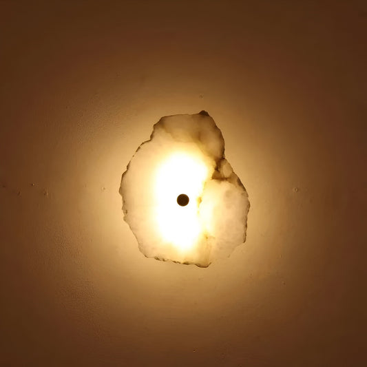 Modern Marble Wall Sconce - Irregular Stone Wall Lamp - Stylish LED Lighting - Image 5