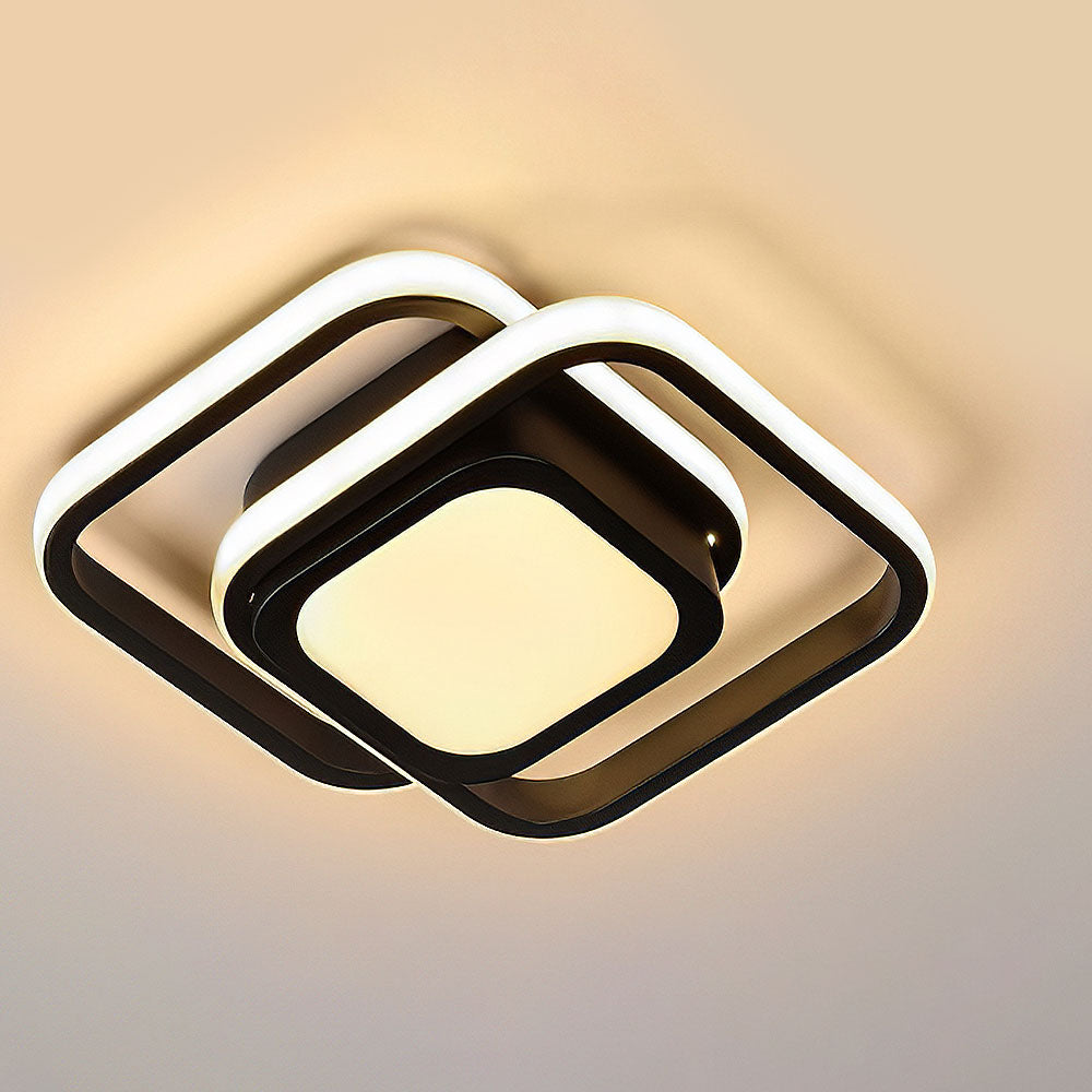 Modern Minimalist Halo Duo Ceiling Light - For Sophisticated Interiors