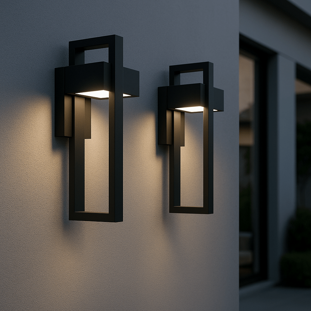 Modern Outdoor Wall Lamp - Black Aluminum LED - Weatherproof Garden Light - Image 3