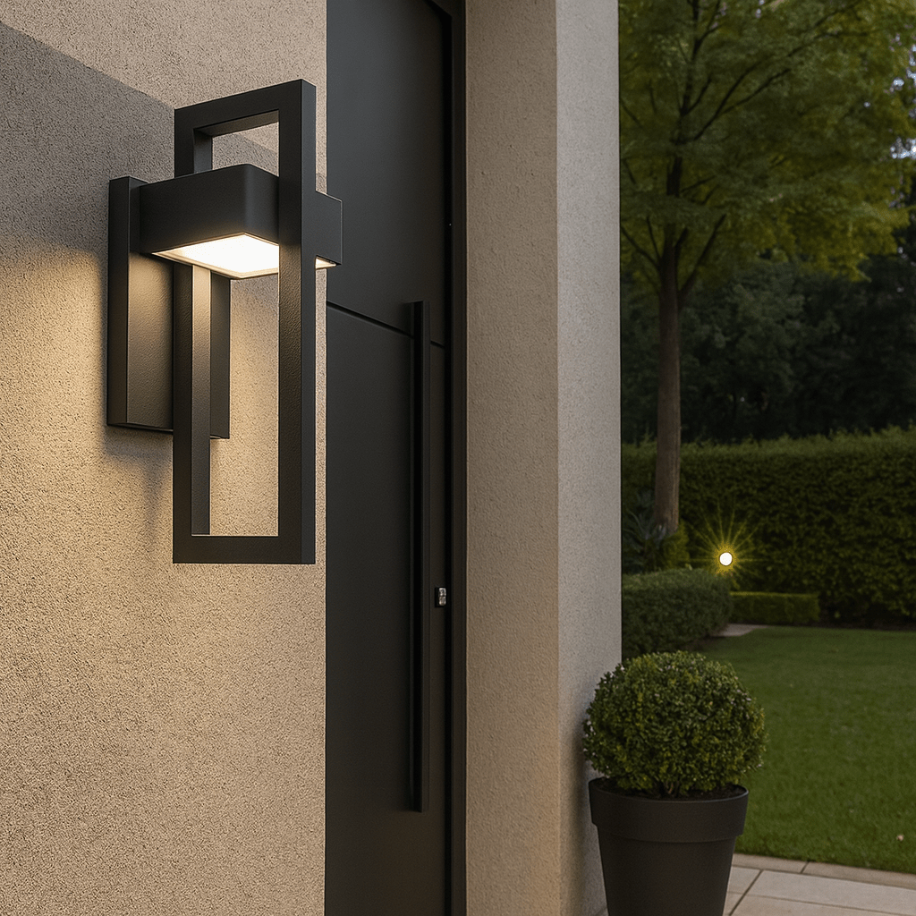 Modern Outdoor Wall Lamp - Black Aluminum LED - Weatherproof Garden Light - Image 4