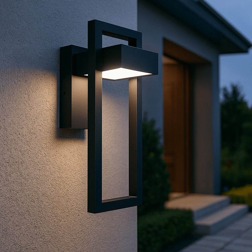 Modern Outdoor Wall Lamp - Black Aluminum LED - Weatherproof Garden Light - Image 5