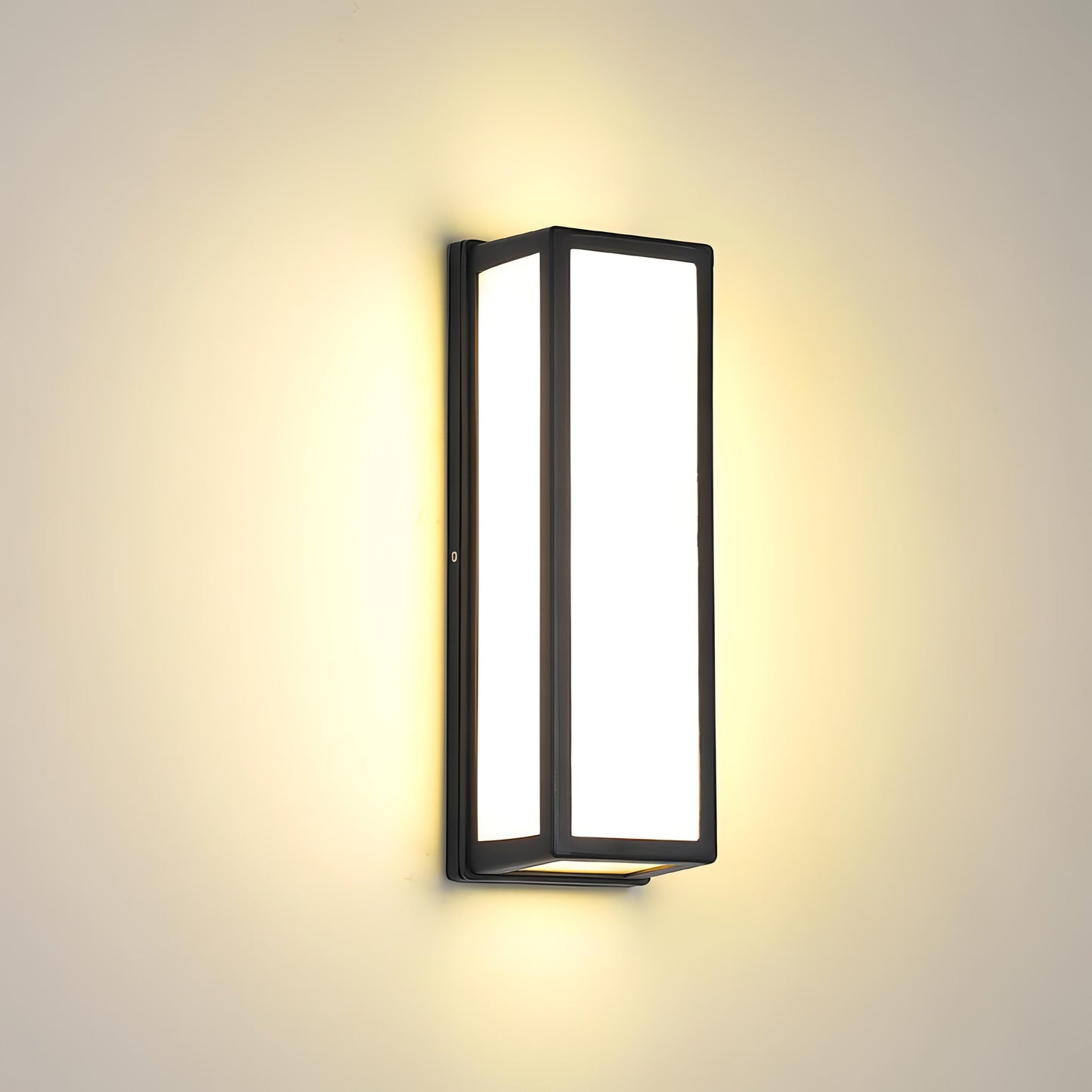 Modern Outdoor Wall Lamp - Rectangular LED Fixture - Weatherproof - Image 4