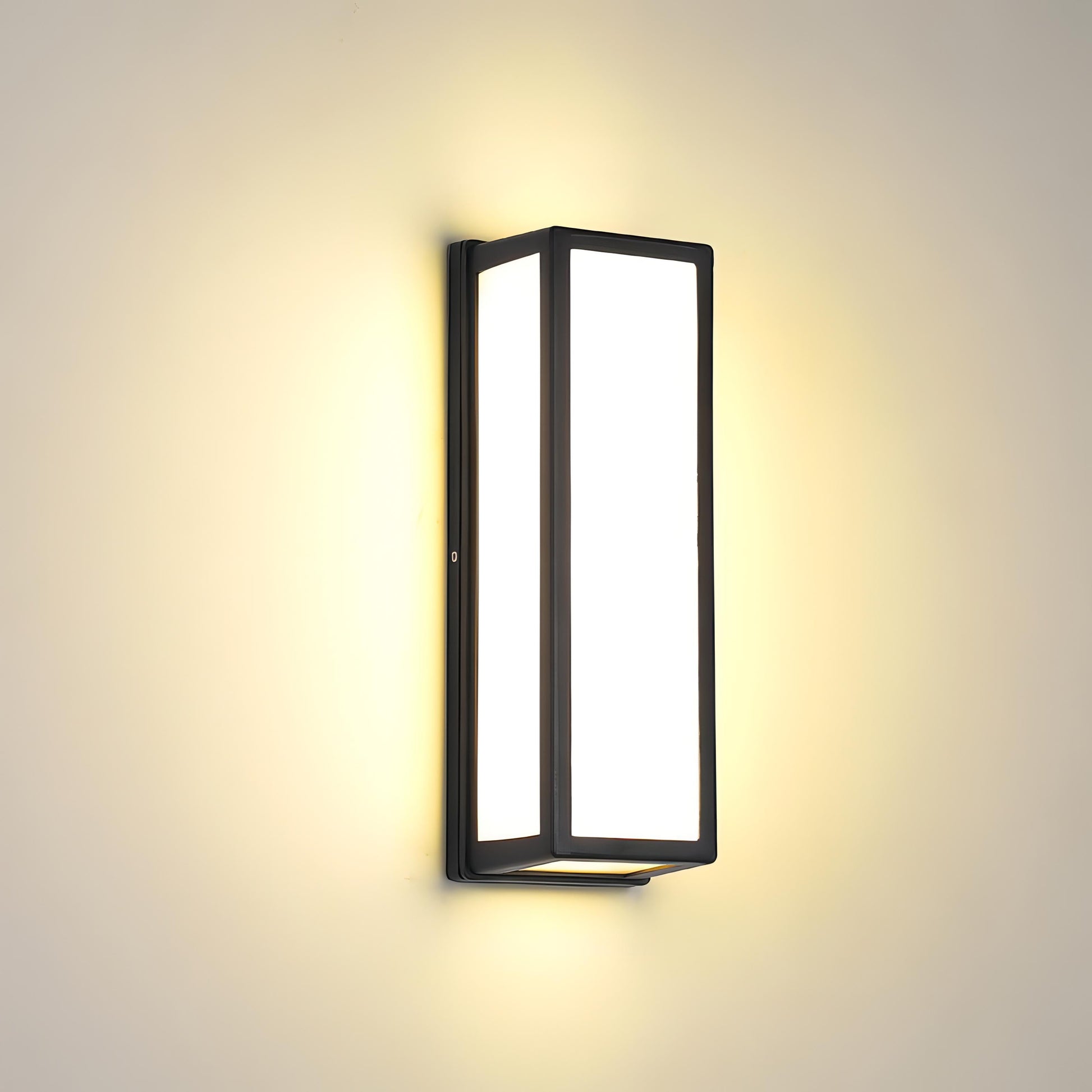 Modern Outdoor Wall Lamp - Rectangular LED Fixture - Weatherproof - Image 4