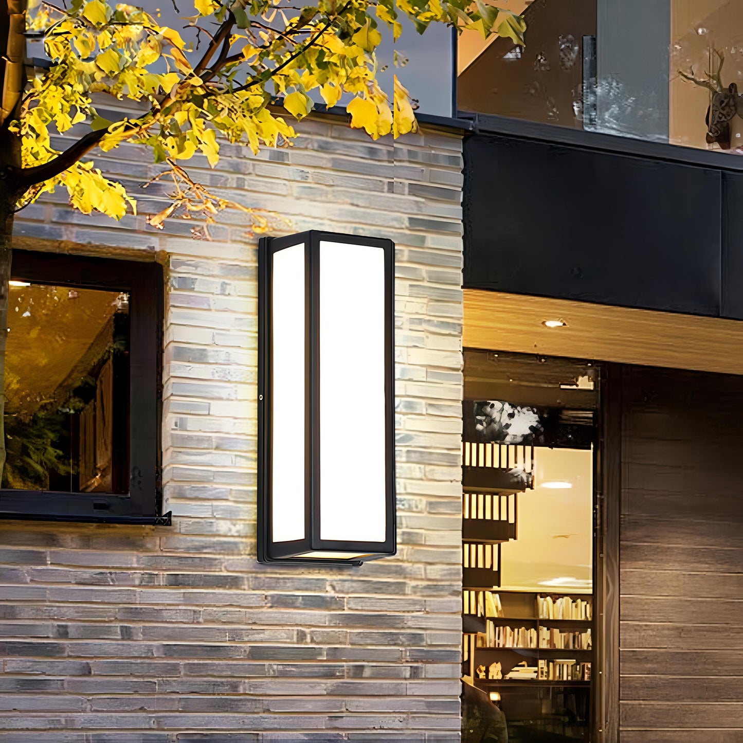 Modern Outdoor Wall Lamp - Rectangular LED Fixture - Weatherproof - Image 5
