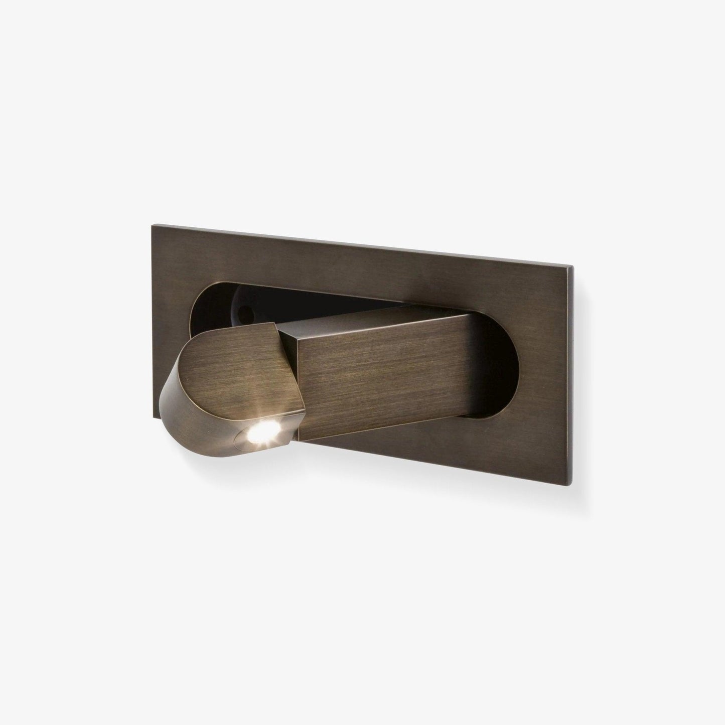 Modern Rectangular Aluminum Adjustable LED Wall Sconce - Recessed 1-Light - Image 1