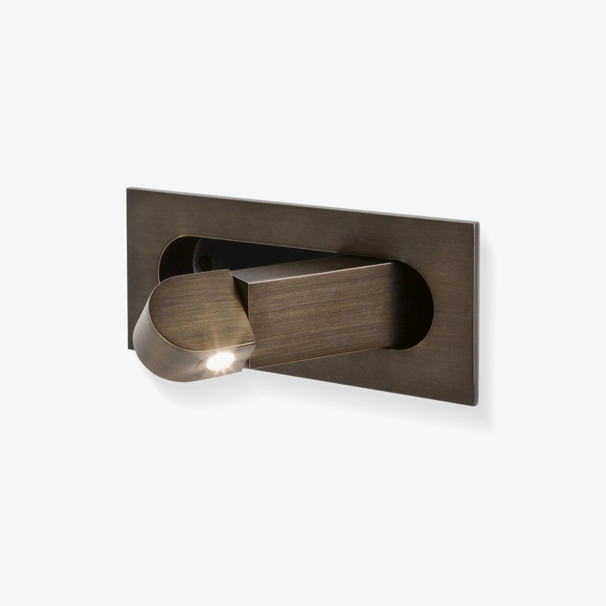 Modern Rectangular Aluminum Adjustable LED Wall Sconce - Recessed 1-Light - Image 1