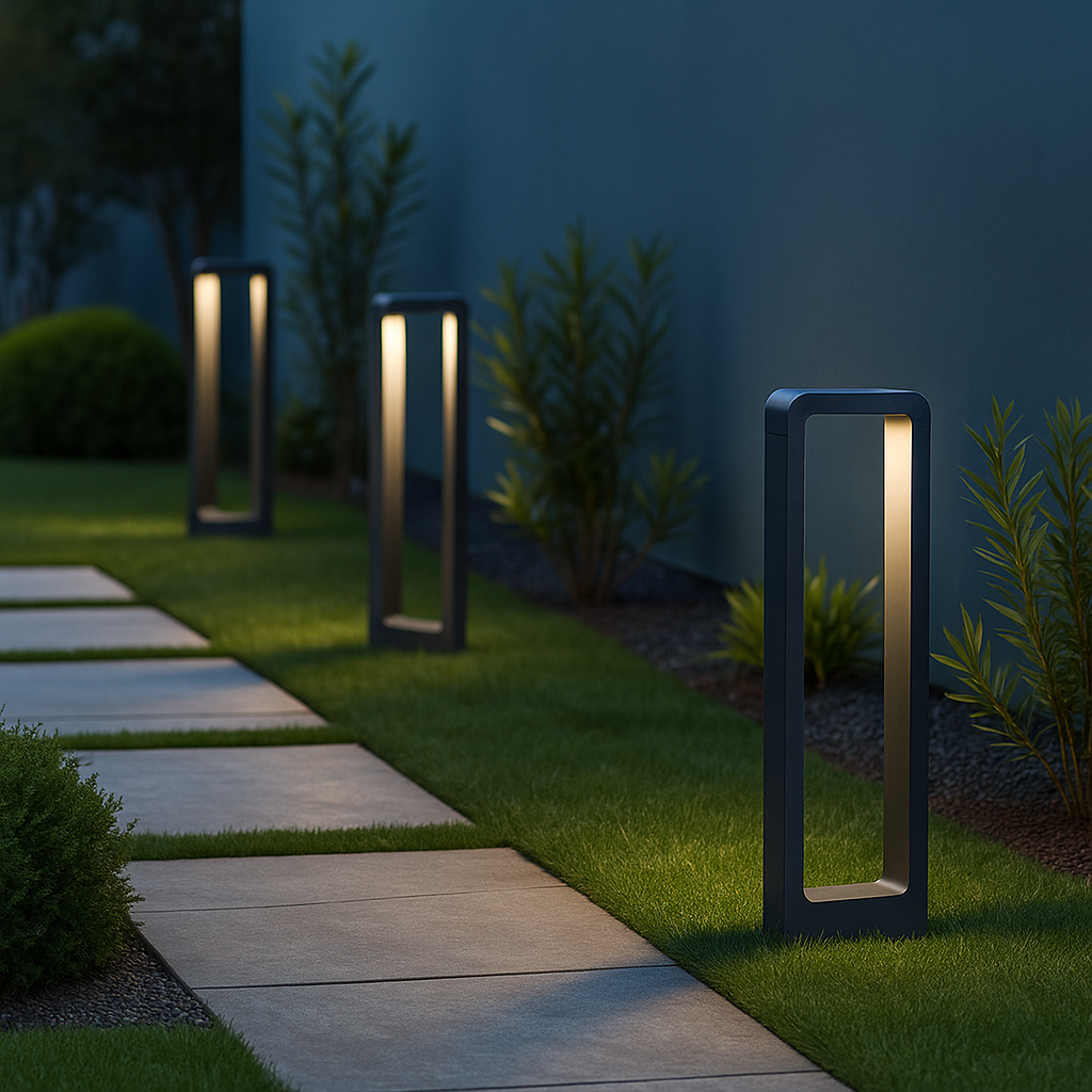 Modern Rectangular Black LED Pathway Light - Outdoor Garden Lamp - Image 5