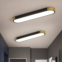 Modern Rectangular LED Ceiling Light - Minimalist Iron Flush Mount - Stylish Hallway Lighting