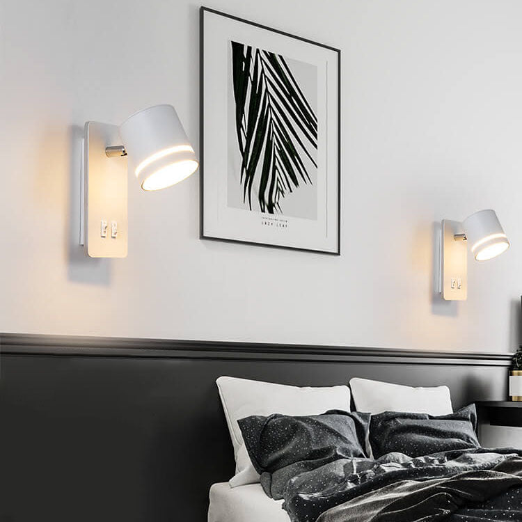 Modern Rotatable LED Wall Sconce - Minimalist Iron Adjustable Spotlight - 1-Light - Image 2