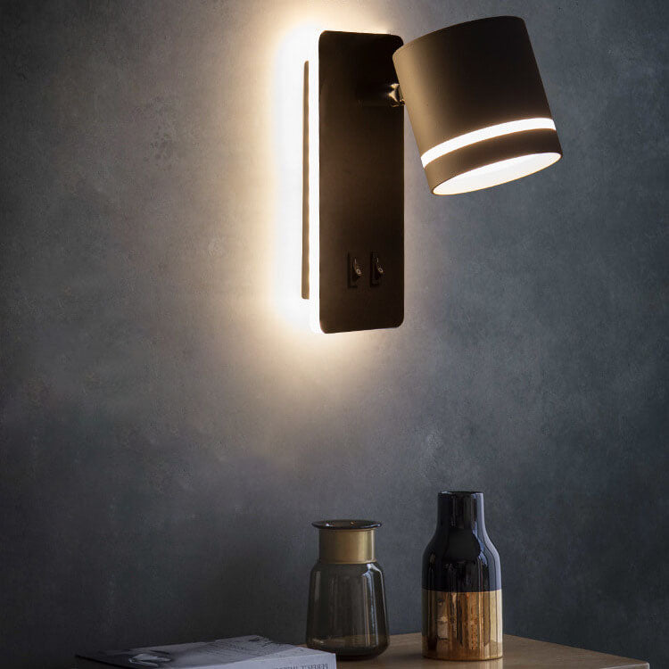 Modern Rotatable LED Wall Sconce - Minimalist Iron Adjustable Spotlight - 1-Light - Image 4