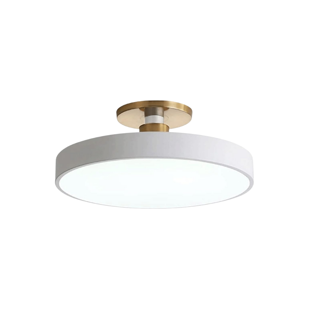 Modern Round Ceiling Light - Iron and Acrylic - Stylish LED Fixture - Image 1