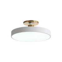 Modern Round Ceiling Light - Iron and Acrylic - Stylish LED Fixture