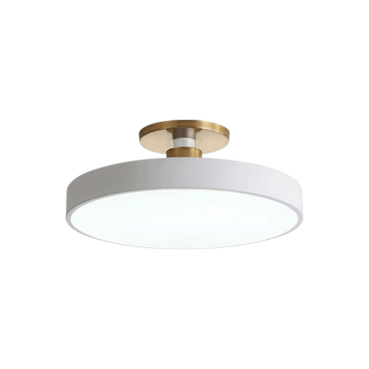 Modern Round Ceiling Light - Iron and Acrylic - Stylish LED Fixture - Image 1