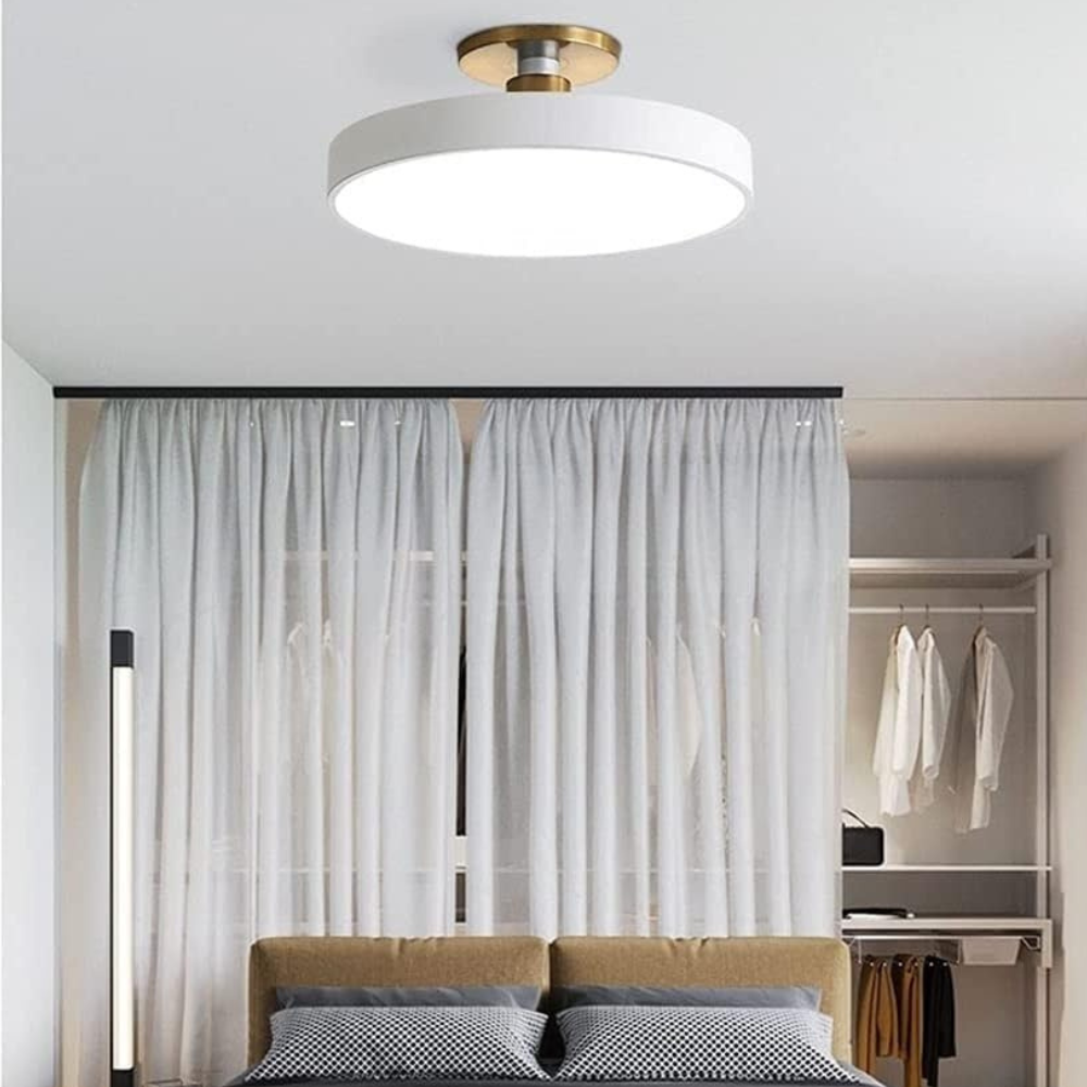 Modern Round Ceiling Light - Iron and Acrylic - Stylish LED Fixture - Image 3