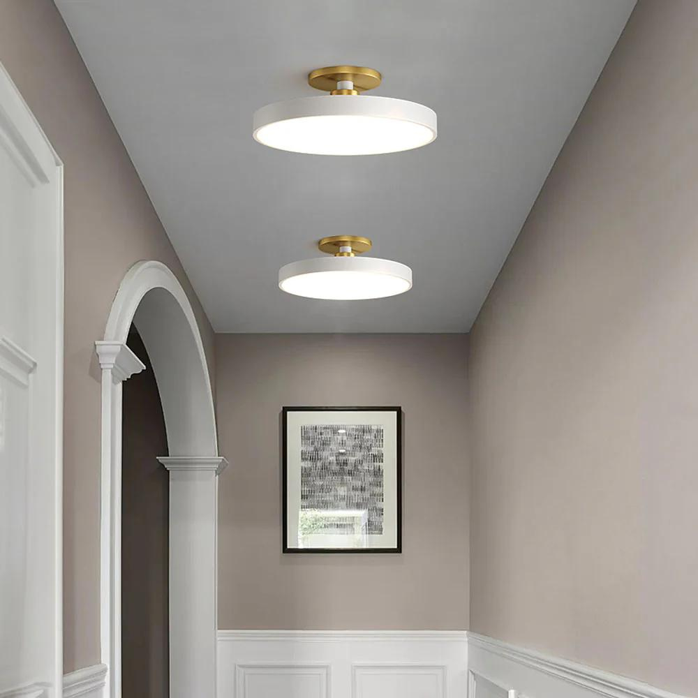 Modern Round Ceiling Light - Iron and Acrylic - Stylish LED Fixture - Image 4