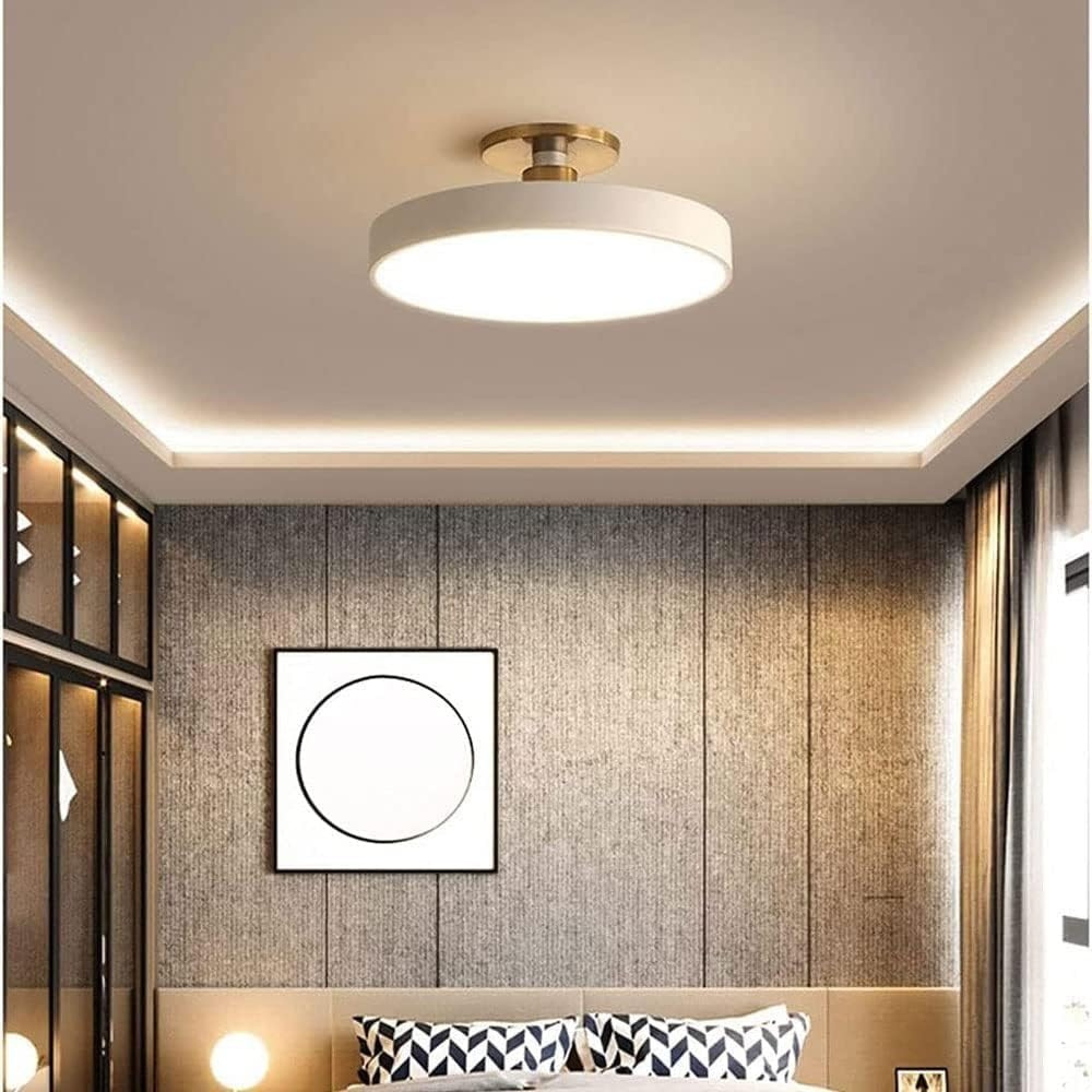 Modern Round Ceiling Light - Iron and Acrylic - Stylish LED Fixture - Image 5
