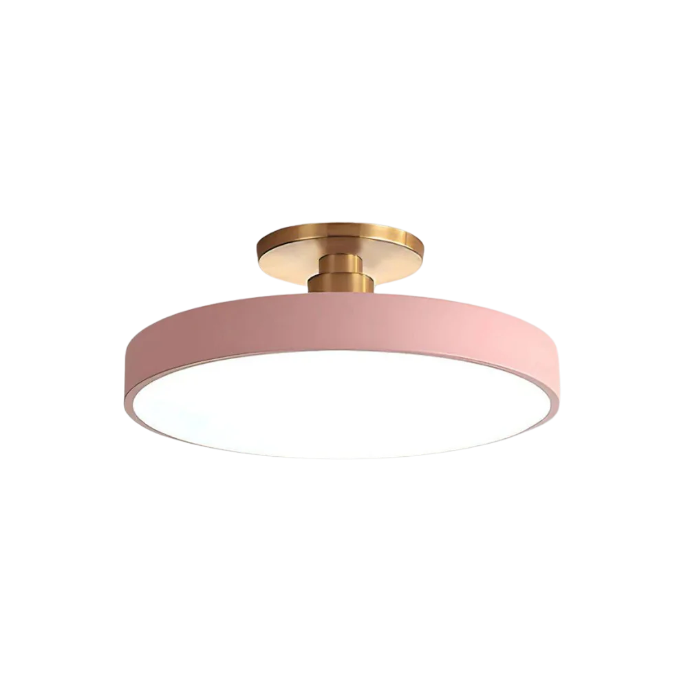 Modern Round Ceiling Light - Iron and Acrylic - Stylish LED Fixture - Image 6