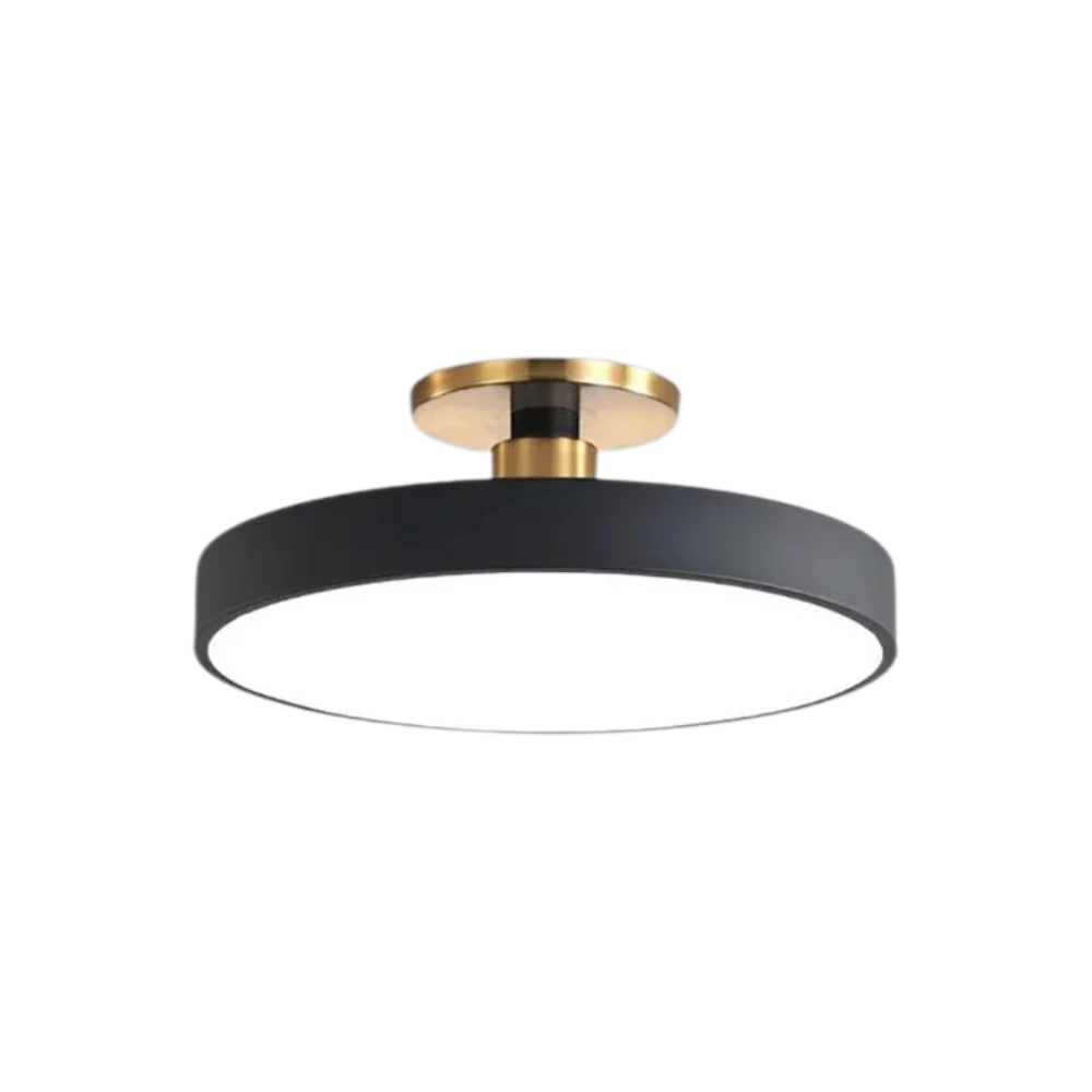 Modern Round Ceiling Light - Iron and Acrylic - Stylish LED Fixture - Image 9