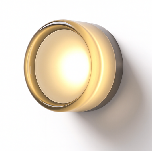 Modern Round Glass Wall Sconce - LED Wall Light - Stylish Lighting Fixture - Image 1