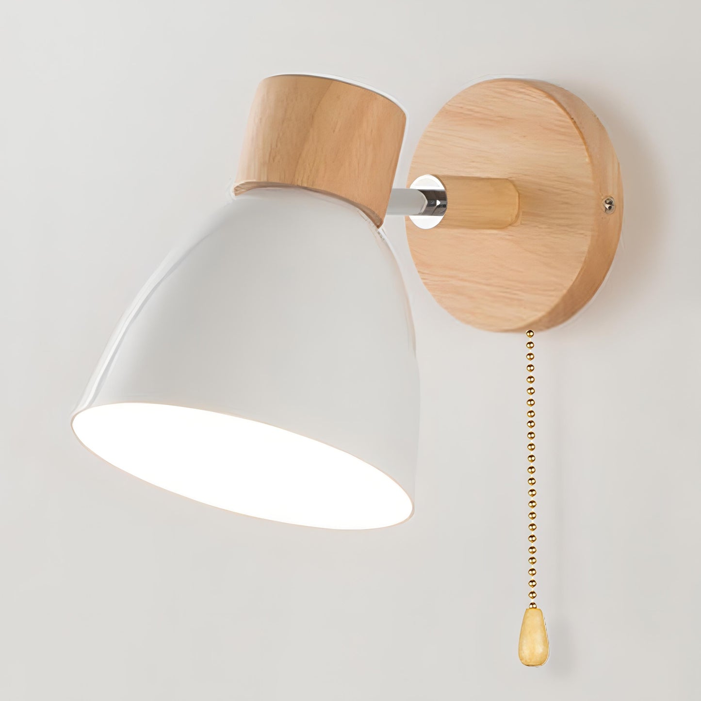 Modern Scandinavian Wall Lights with Pull Switch